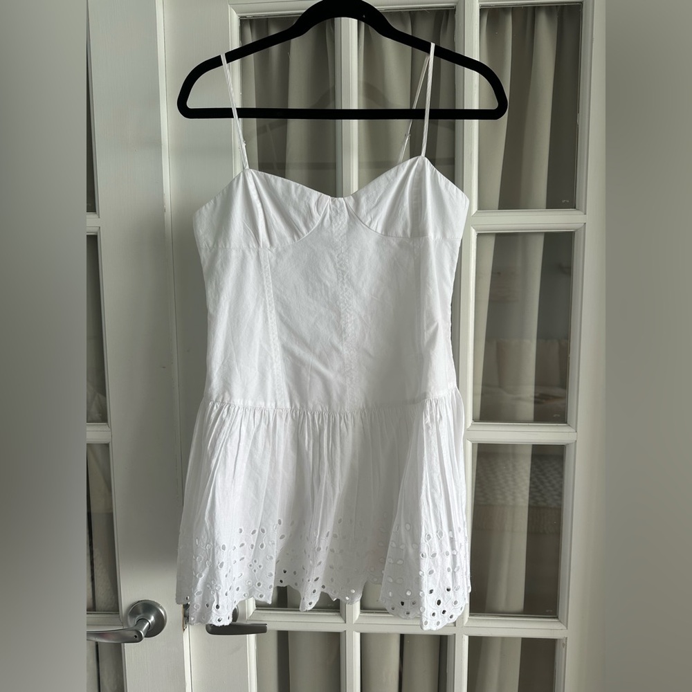 White Eyelet Sundress/Romper Zara